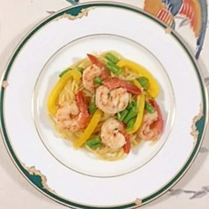 海老 いんげん パプリカのパスタ レシピ 作り方 By 2727椿 楽天レシピ 海老 いんげん パプリカのパスタ レシピ 作り方 By 2727椿 楽天レシピ